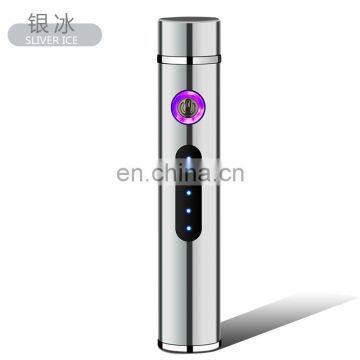 USB Charging Double Arc Lighter Power Display Electronic Cigarette Lighter