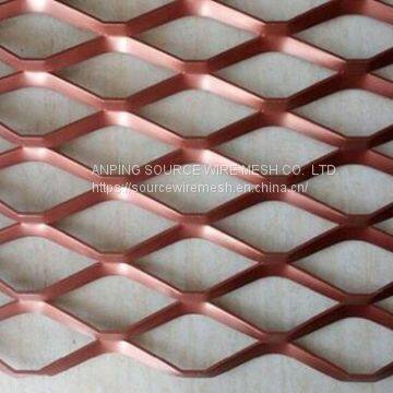 Aluminum Expanded Metal Facade Mesh With Various Colors and Hole Shapes photo-2
