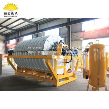 Slurry dewatering machine rotary disc filter