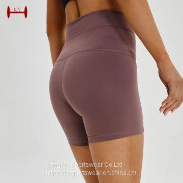 Wholesale Women Fitness Shorts Lycra Spandex Gym Shorts Workout Clothing Manufacturer photo-3
