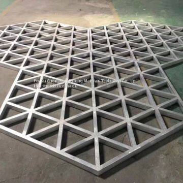 Beautiful Shape Grill Window Billboard Decoration / Airport Aluminum Grill Window photo-3