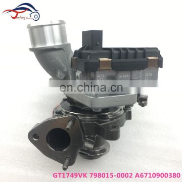 Original Turbo GT1749VK 798015-0002 A6710900380 Turbocharger for Ssang-Yong Korando C200 2.0 D20DTF Engine