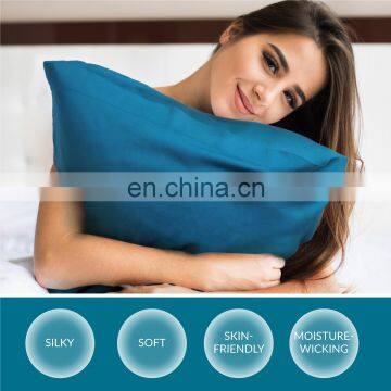 Luxury Summer Breathability Soft Comfort Bamboo Fiber Durable Home Pillowcases photo-6