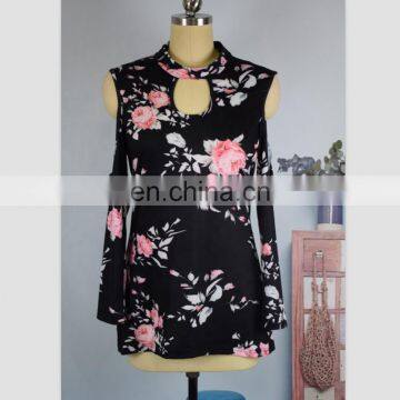 Matching Outfits Clothes Mommy & me Women off Shoulder Tops Family Lace up Blouses Floral Tunic Shirts photo-6