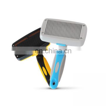 Eco-Friendly medium and large dog stainless steel comb pet hair remover brush