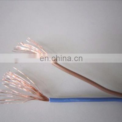 2021 year good price H05VV-F Flexible PVC Insulated 2x1mm2 Power Cable