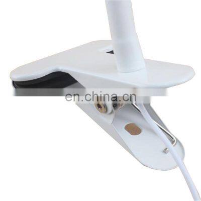 Amazon Sell Adjustable Metal Silicone Gooseneck Led Energy Saving Light Bedside Touch Book Reading Table Lamp With Clamp photo-3