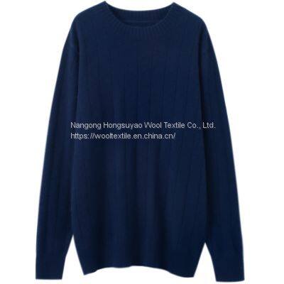 New Winter Fashion Wool Cashmere Crew-Neck Pullover Sweater Best Men's Cashmere Sweaters photo-3