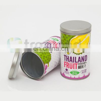 Fancy Cardboard Tube Food Packaging Cardboard Box Round Cylinder with tin cap