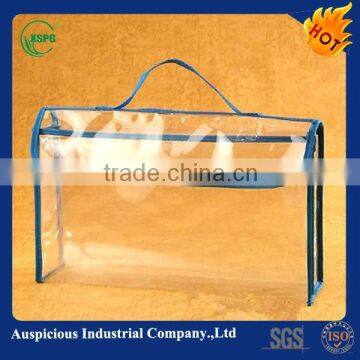 transparent document bag with handle