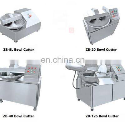 80L Cutter Carne Meat Bowl Cutter / Industrial Vegetable Chopping Machine / Fish Meat Grinding Machine photo-5