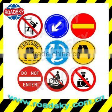 Reflective Round Yellow Road And Traffic Signs Test With China Manufacturer