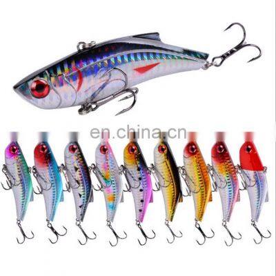 9cm 28g 10 Colors Saltwater Sea Bass Fish Bait With Treble Hook Biomimetic Bait Tremor Swimming VIB Bait Fishing photo-4