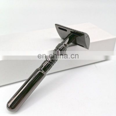 Classical Zinc Alloy Material Men Stainless Steel Double Edge Stainless Steel Safety Razor