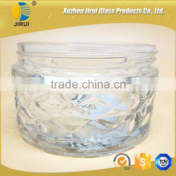 200ml Clear Glass Cream Jar With Black Lid photo-4