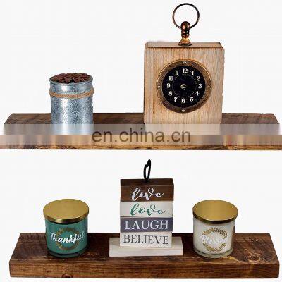 Superior workmanship wood floating wall shelf with wholesale price