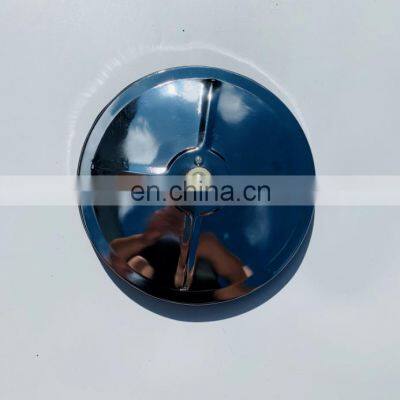 Truck spare parts universal metal chrome conver truck round convex  rearview mirror 5\