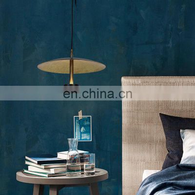 HUAYI High Quality Nordic Style Matte Black Gold Leaf  Iron Acrylic Kitchen Pendant Light