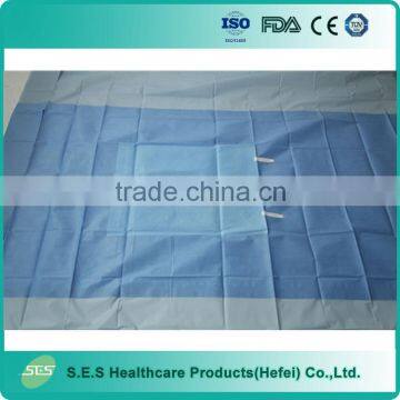 Super Good quality operation drape hospital drape Transverse laparotomy drape welcome to visit our factory in Hefei