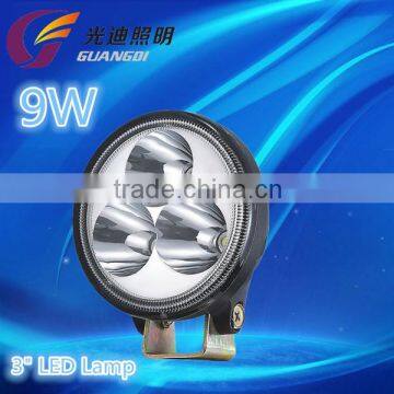 LED sealed beam 9W 3 inch round for truck , LED auto fog lamp 9W 3 inch, auto led sealed beam ,