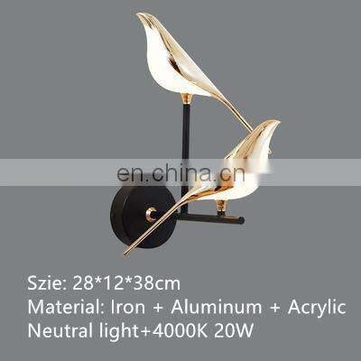 Modern Simplicity Magpie Rotatable Light Luxury Sconce Indoor Home Kitchen Bedside LED Wall Lamp