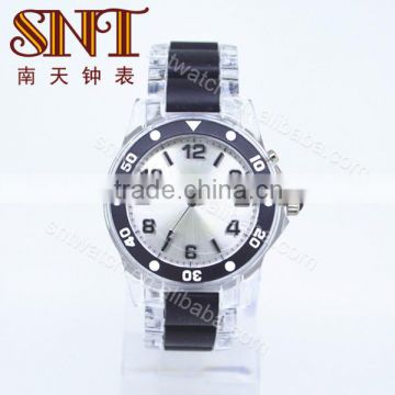 Newest style plastic watch custom logo plastic watch