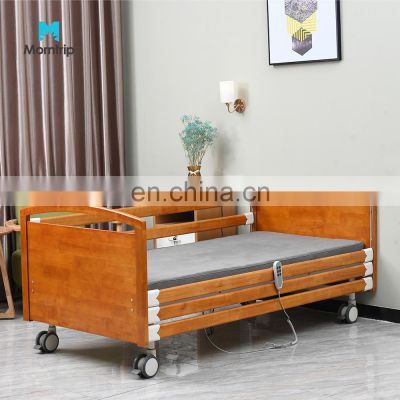 High Quality 2 Function Hospital Equipment Wooden Nursing Electric Elderly Cardiac Patient Bed