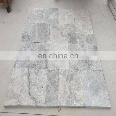 Premium Excellent Quality Silver Travertine Pavers Filled and Honed Cut to Size Made in Turkey Cem-Fpt- 06 photo-5