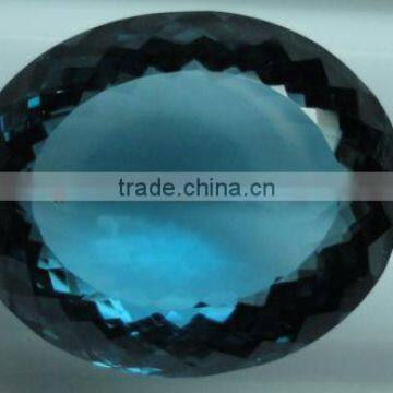 London Blue Topaz Gems Calibrated Rose Cut Cabochon