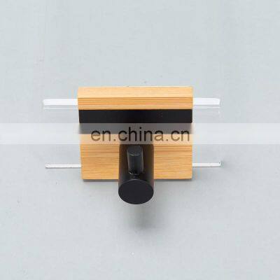 Popular Hot Selling ODM Bamboo Wall Hanger Hooks Self-Adhesive Wood photo-5
