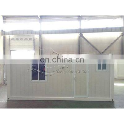 Mobile steel frame container house flat pack sandwich panel home portable prefab building