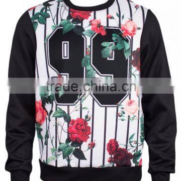 New Fashion Sublimation Sweatshirts With Leather Sleeve With Side Zipper photo-5