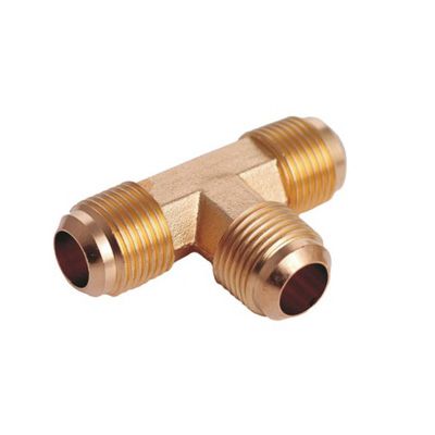 Brass SAE tee, brass union tee, brass fitting