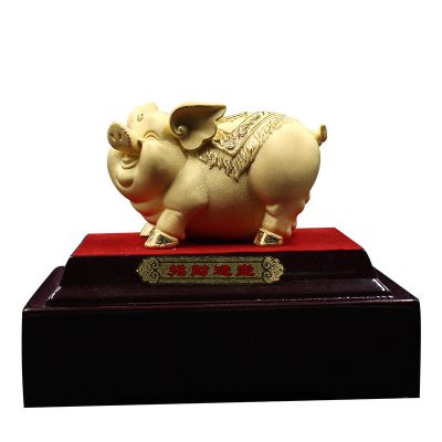 Velvet Sand Gold Crafts Golden Pig