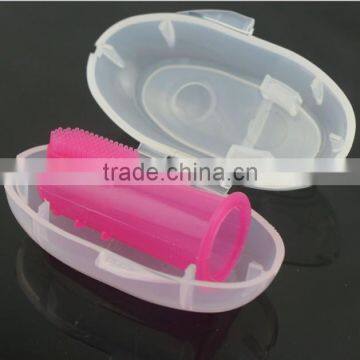 Top quality Soft silicone finger toothbrush babies