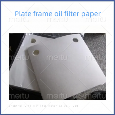 Oil filter paper for plate and frame filters double hole wood pulp filter paper