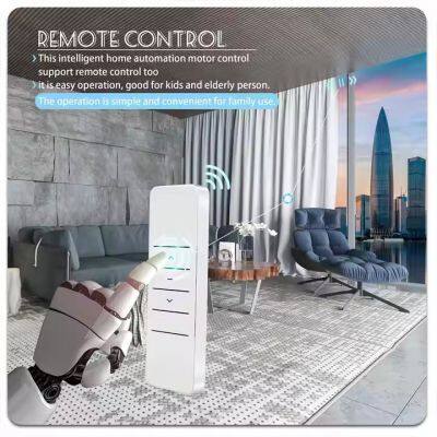 Remote Control Wifi Smart  Curtain Track and Intelligent Curtain Motor System Automatic Curtain