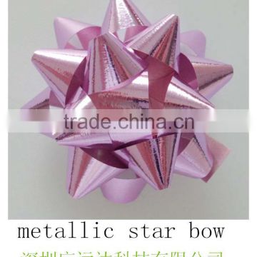 Gift Packing Holographic Ribbon Bows/Star Ribbon Bows/pp ribbon bows/glitter gift ribbon star bow