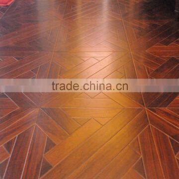 Black Walnut Parquet Smooth Engineered Wood Flooring 15mm