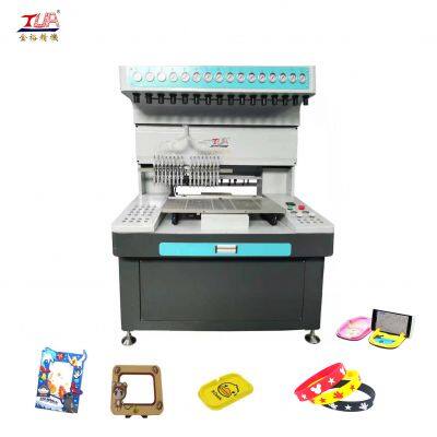 PVC rubber patches 3D keychain making machine