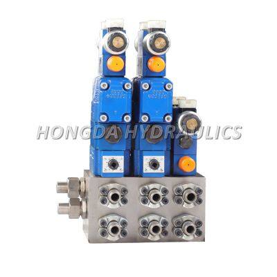 Hydraulic Valve Group Hydraulic electromagnetic valve assembly  non-standard plug-in valve oil circuit block - Oil pressure integration block