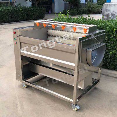 Potato, sweet potato, cassava cleaning and peeling machine