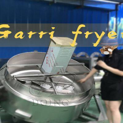 3 Types Heating Methods Garri Frying Machine Garry Processing Equipment for Yellow Garri Producing Garri Fryer Machine