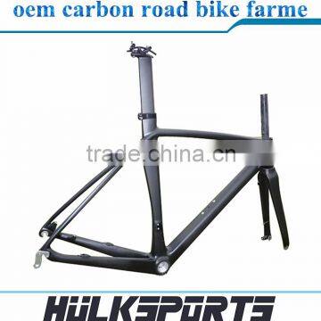 Carbon Bike Kits BAS/BB30/PF30 BB OEM lightest 1080g Special Post carbon road bike frame oem carbon road bike farme HK-CR-115-D
