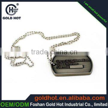 High quality custom design engraving brand metal name tag for company logo,dog tags