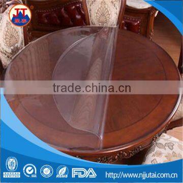 Transparent non-toxic soft round PVC tablecloth