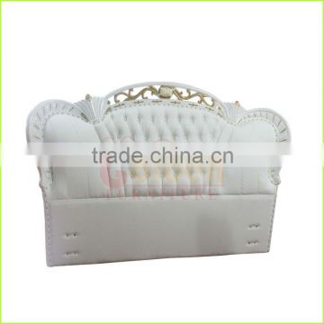 modern royal white leather elegant headboard