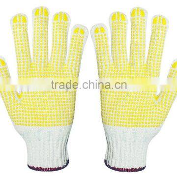 pvc dotted cotton gloves,cotton dotted gloves,dotted gloves