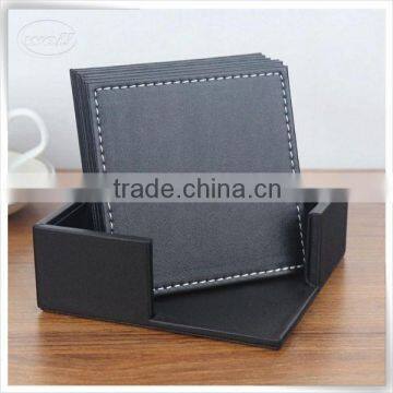 pu leather handmade slate promotional cardboard coasters