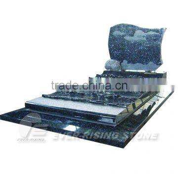 Blue Pearl Granite Popular European Style Headstones